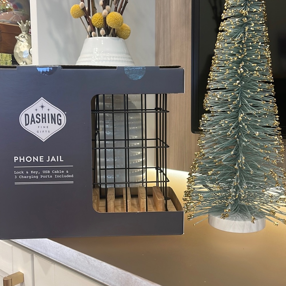 Phone Jail for Cell Phones w/ lock, key, USB Cable & 3 charging ports